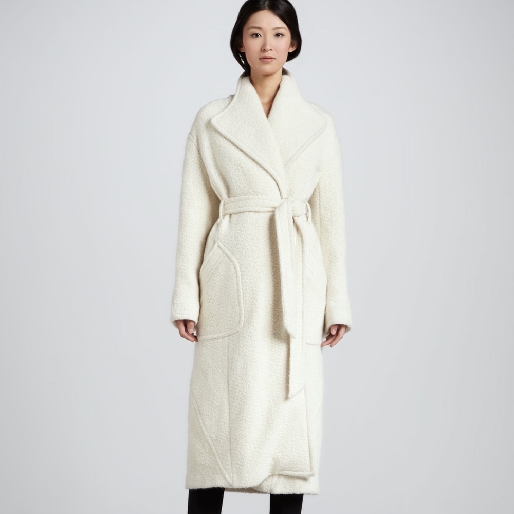 Women's Long Robe-Style Coat - Theyskens' Theory